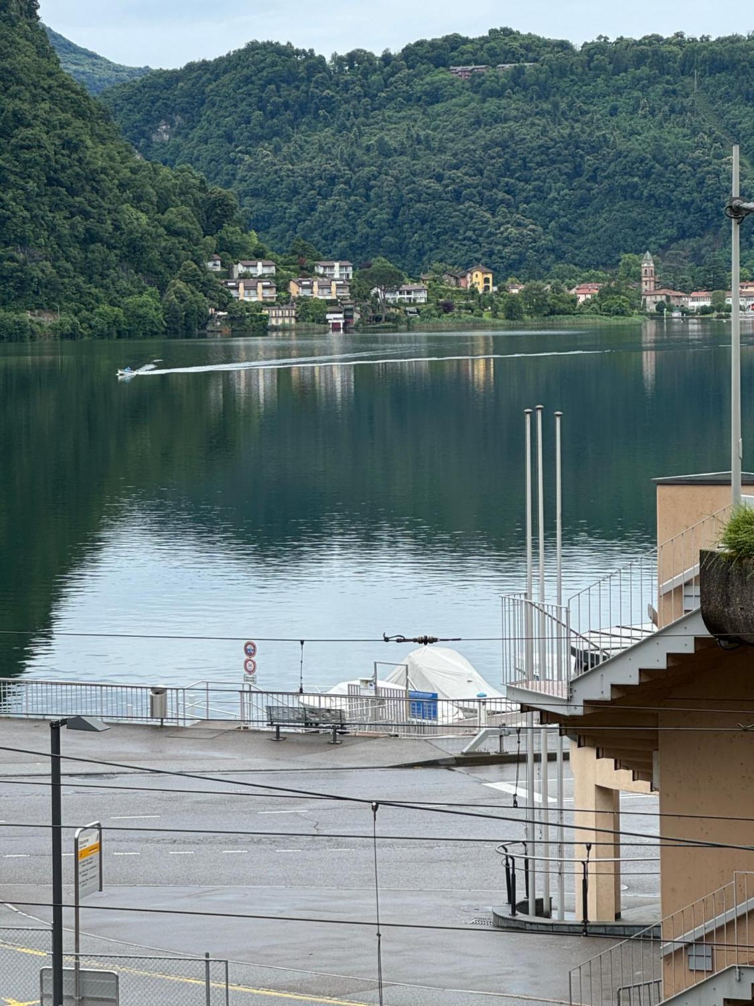Neue Gartenwohnung Mit Sicht Auf Den Luganersee ปอนเตเตรซา ภายนอก รูปภาพ
